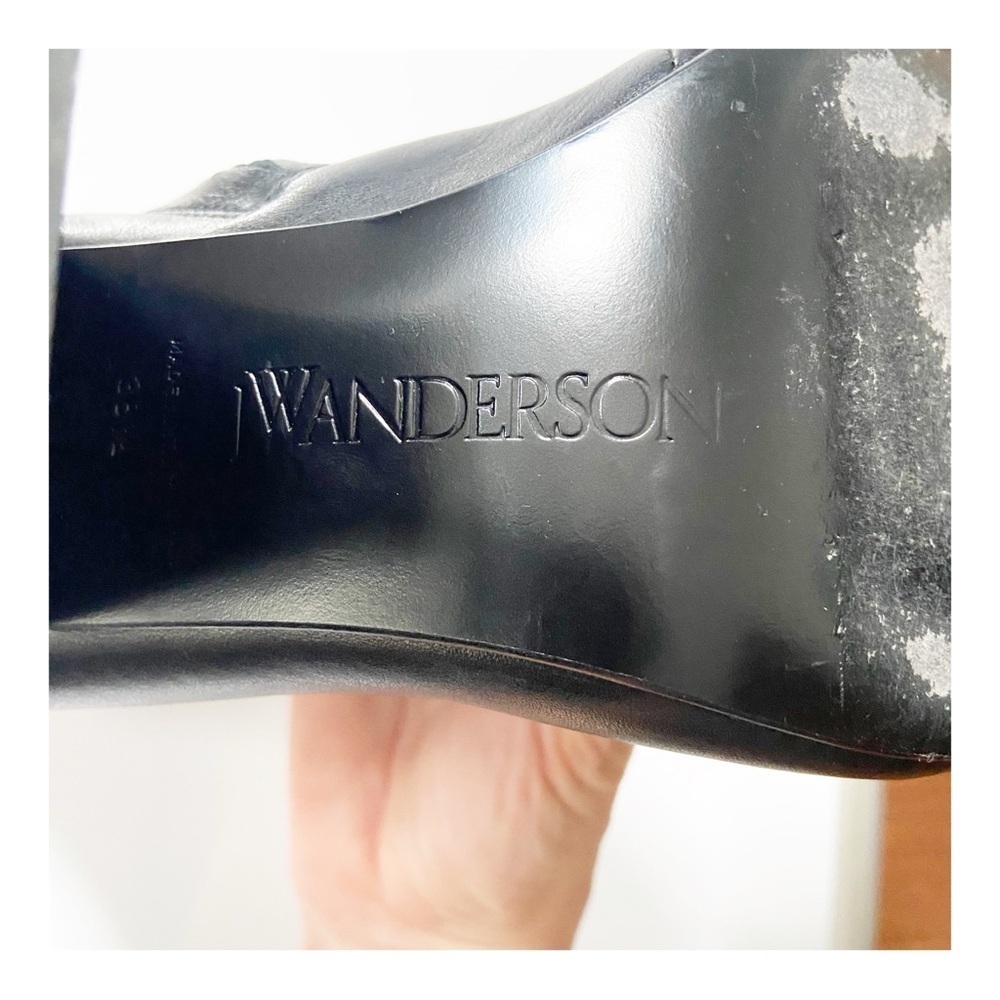 JW Anderson Leather Anchor Logo Charm Bootie size 38.5 - Picture 8 of 12